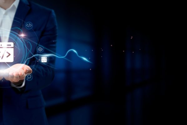 Businessman,Holding,Virtual,Web,Development,Network,Connection,Icons.,Coding,,Designing, Businessman,Holding,Virtual,Web,Development,Network,Connection,Icons.,Coding,,Designing,